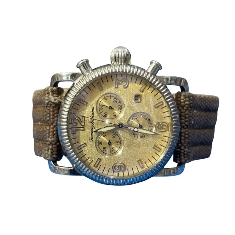 Tommy Bahama Men's Watch TB 1021 Sterling Swiss VTG 40mm (READ) - Picture 3 of 13